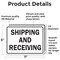 Signmission Shipping And Receiving Warehouse, 7 in W x Rectangle, Vinyl Decal OS-2PACK-MISC-D-57-L-19513 - alternate 4
